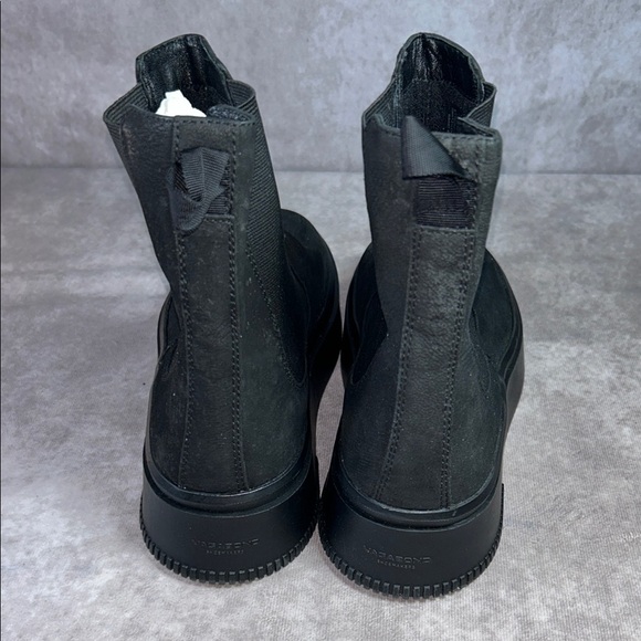 Vagabond Shoemakers NWOT Women's EU 40 Black Leather Suede Platform Ankle Boots - Picture 3 of 12